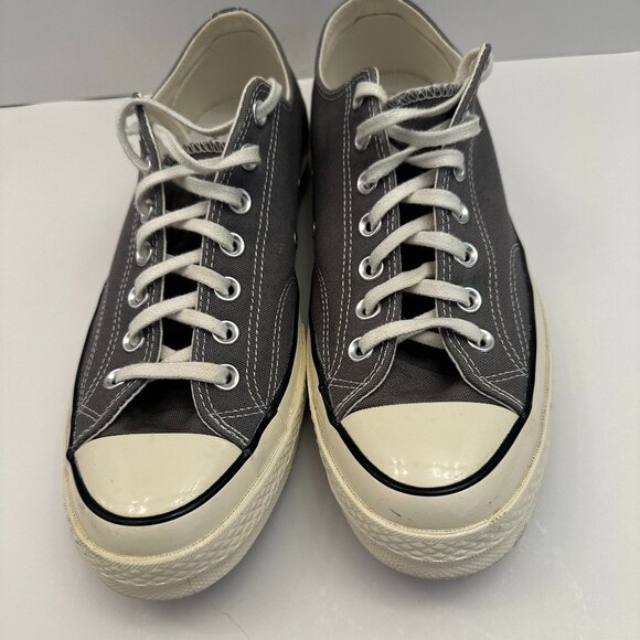 Converse Sneakers Chuck Taylor All Star Canvas, Men's Shoes Gray Size 10 - Picture 2 of 12